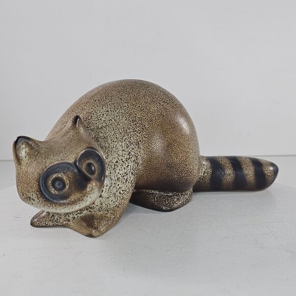 Howard Pierce Pottery Raccoon Figurine MCM California - Picture 3 of 8